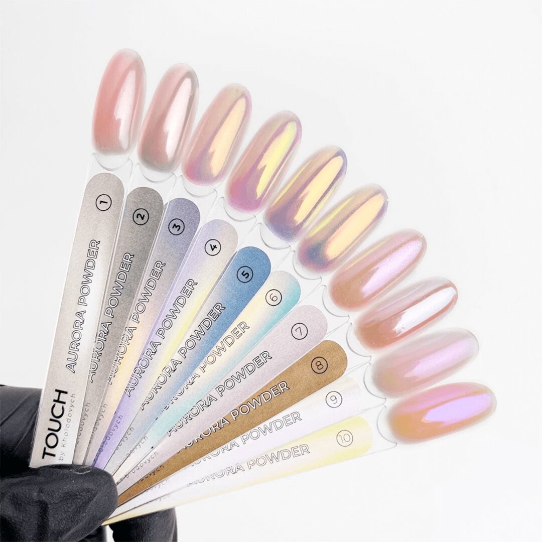 CHROME FOR NAILS PEARL TOUCH AURORA POWDER #1 5 ML - Image 3