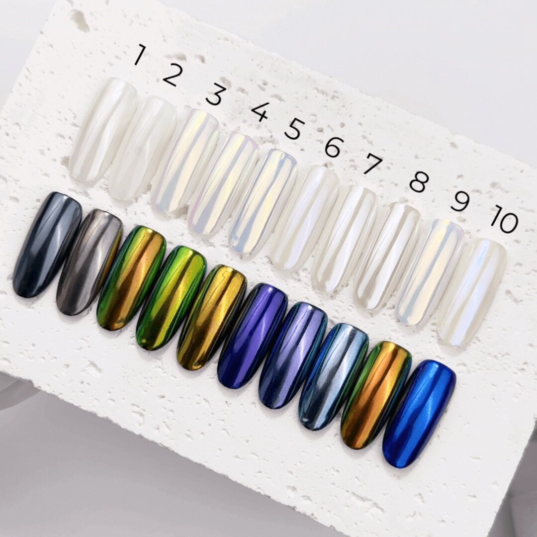 CHROME FOR NAILS PEARL TOUCH AURORA POWDER #1 5 ML - Image 4