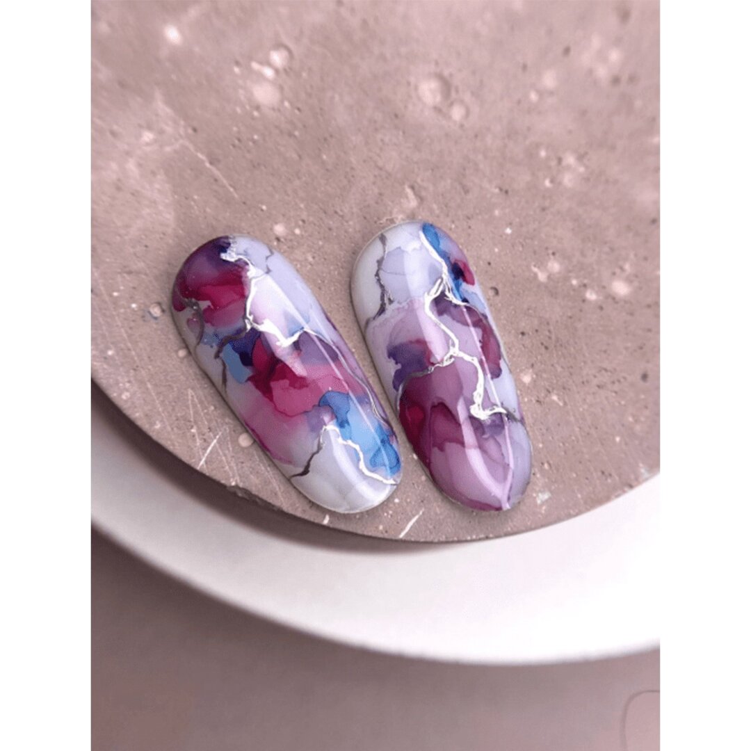 DARK Gel - paint for metallic design Dark Metal Gel Paint Silver 5 g - Image 5