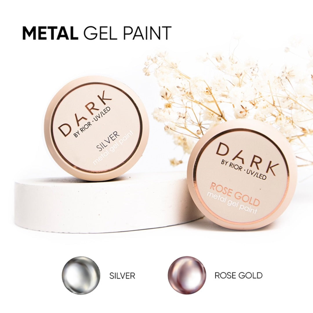 GEL - PAINT FOR METALLIC DESIGN DARK METAL GEL PAINT ROSE GOLD 5 G - Image 6