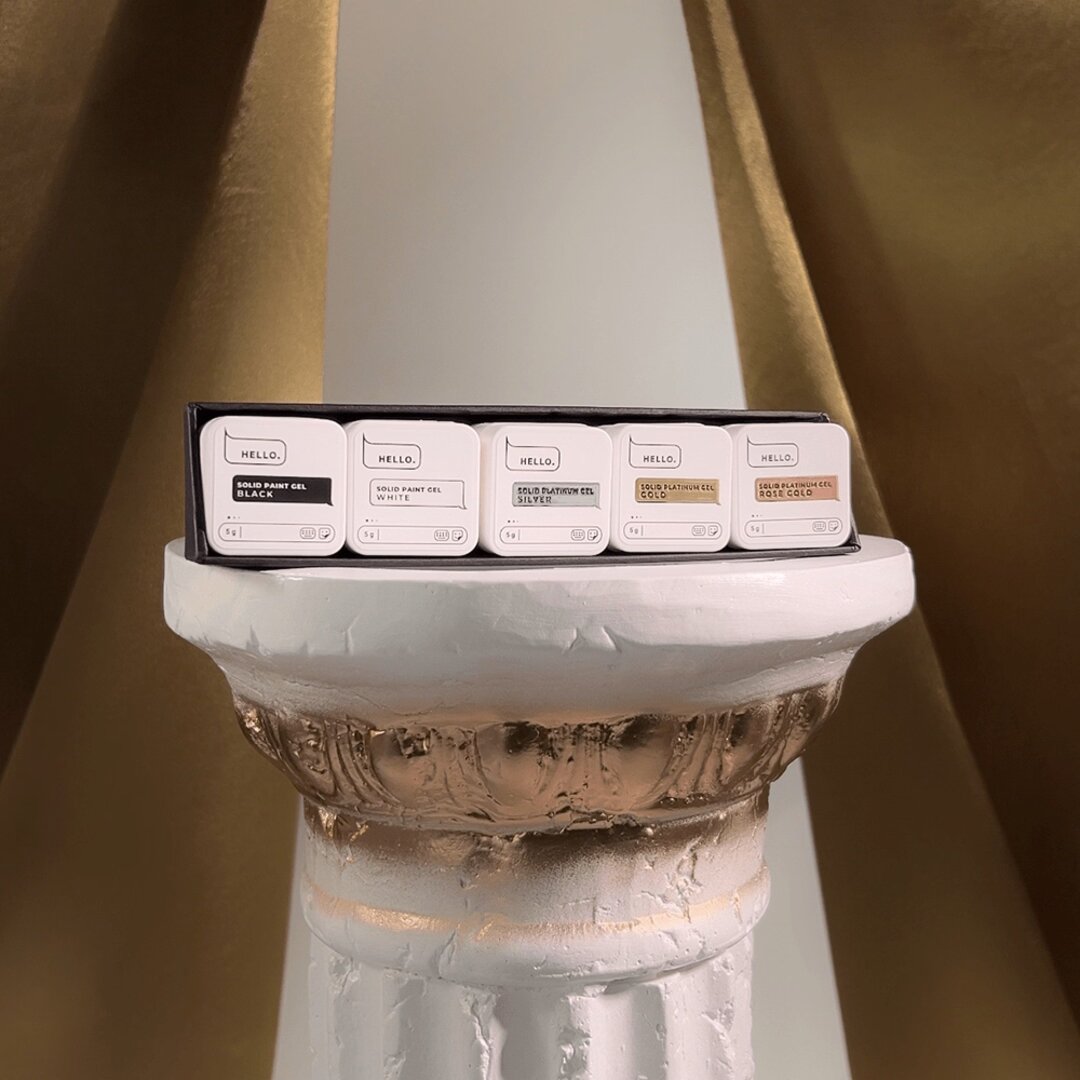 HELLO Solid Gel Set 5 pcs x 5 g for nail design - Image 4