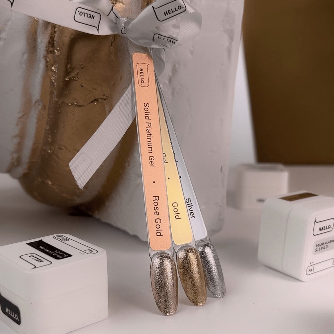 HELLO Solid Gel Set 5 pcs x 5 g for nail design - Image 9