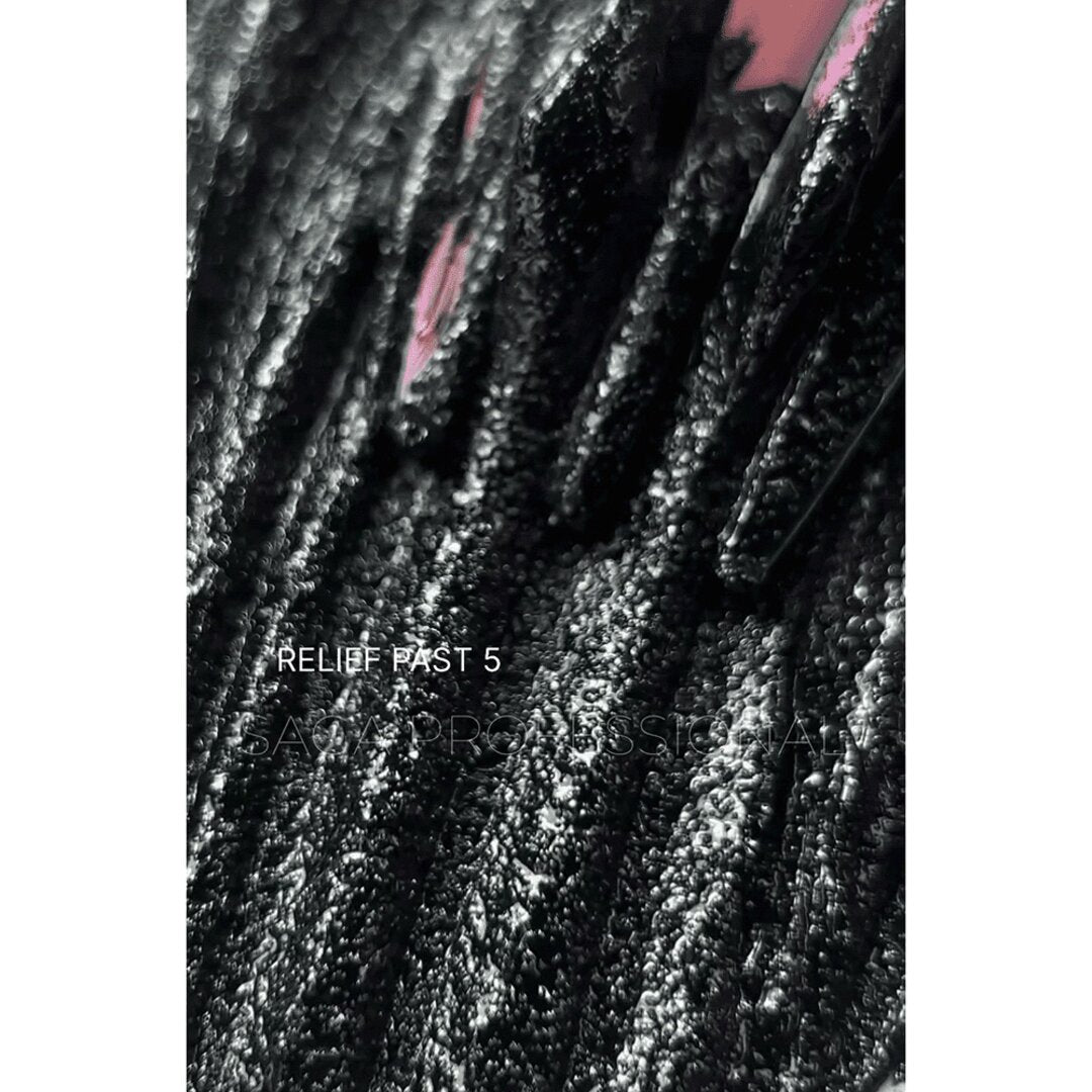 SAGA PROFESSIONAL DESIGN GEL RELIEF PAST #05 BLACK 5 ML - Image 3