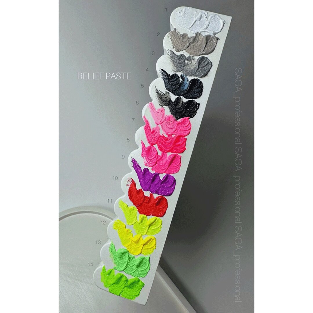 SAGA PROFESSIONAL DESIGN GEL RELIEF PAST #12 YELLOW 5 ML - Image 6