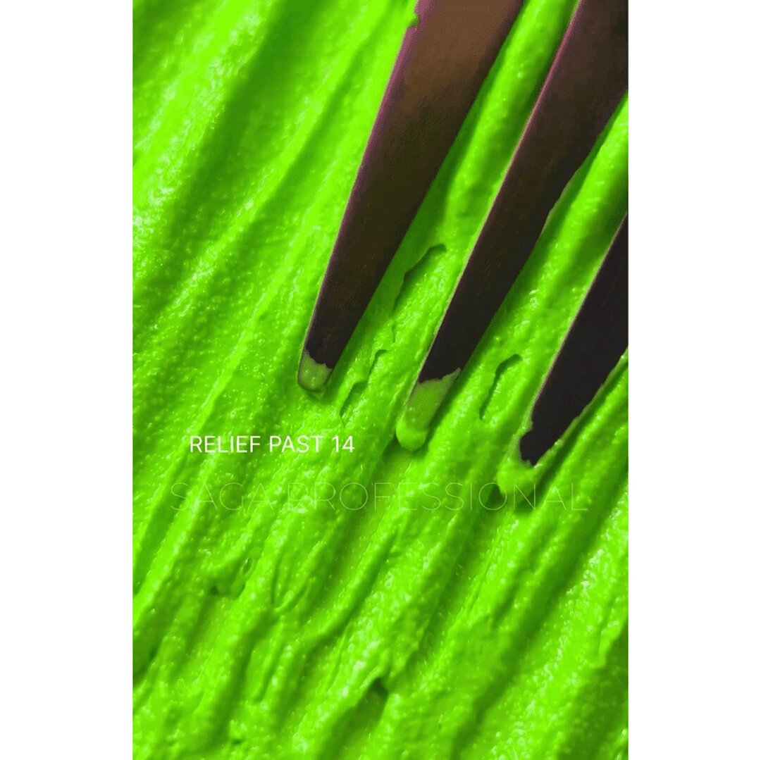 SAGA PROFESSIONAL DESIGN GEL RELIEF PAST #14 GREEN 5 ML - Image 3